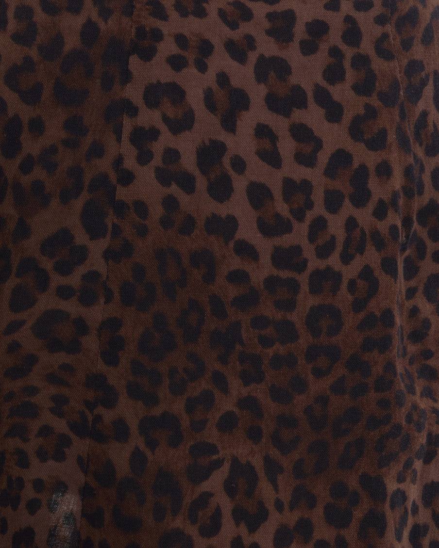 Brown Animal Print Shorts 3