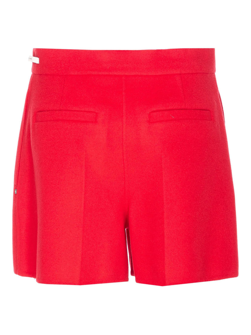 Red Solid Shorts 2