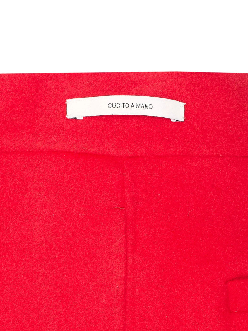 Red Solid Shorts 3