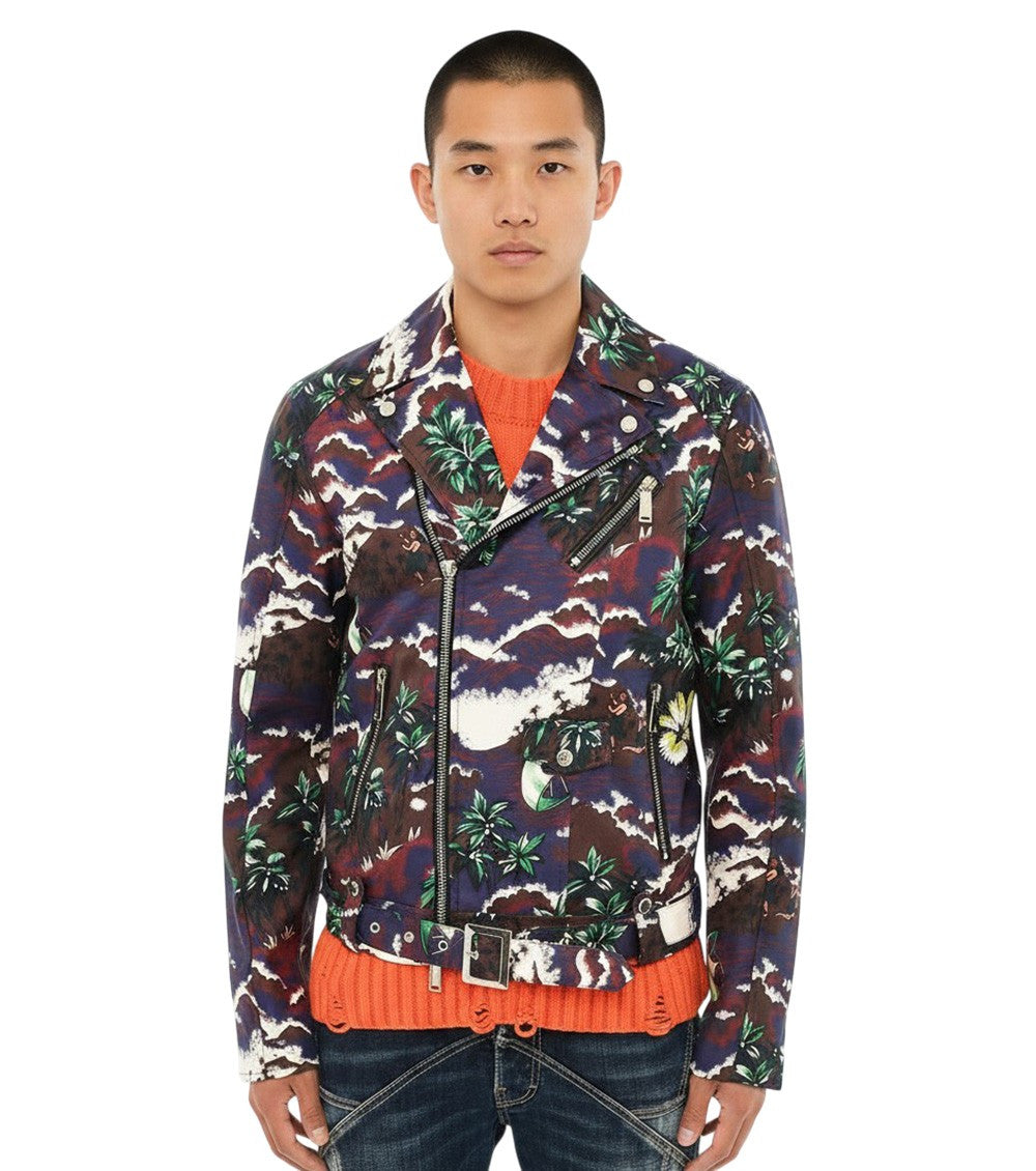 Multicolor Notched Lapel Jacket 1