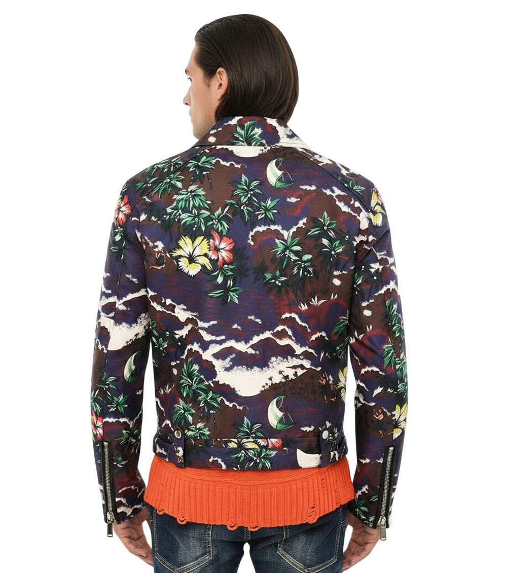 Multicolor Notched Lapel Jacket 2
