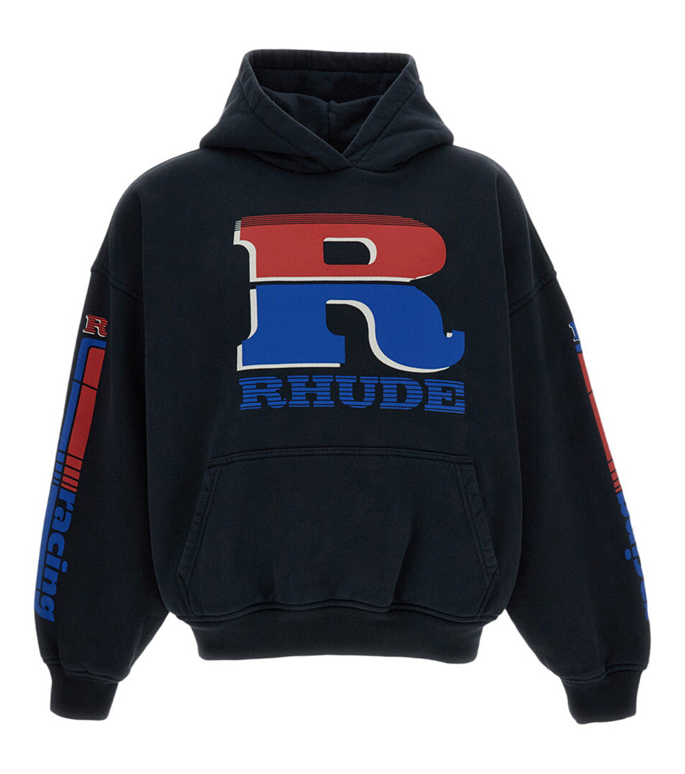 Black Graphic Logo Hoodie 1