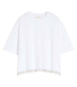 White Round Neck Top 1