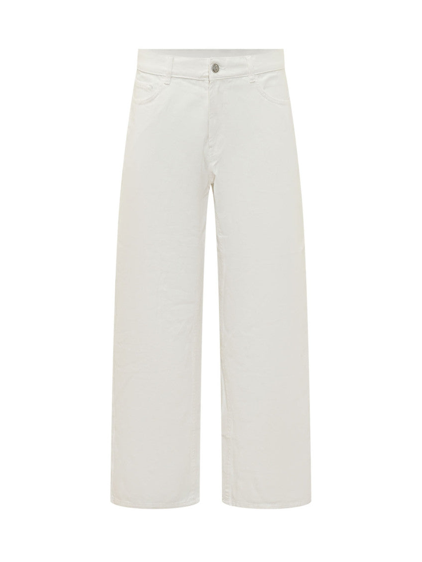 Off White Straight Jeans 1