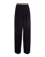 Black Relaxed Pleated Pants 1