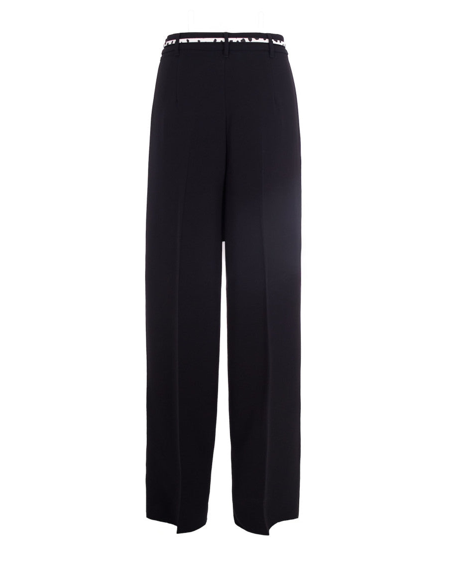 Black Relaxed Pleated Pants 2