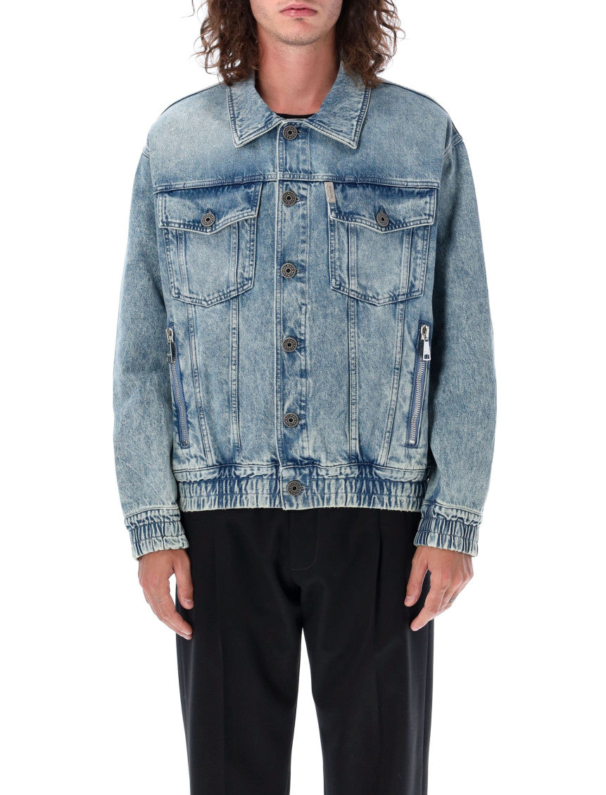 Blue Shirt Collar Jacket 1