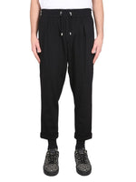 Black Drawstring Trousers 1