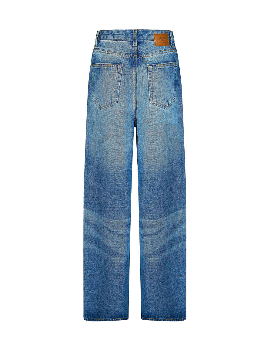Blue Loose High Rise Jeans 2