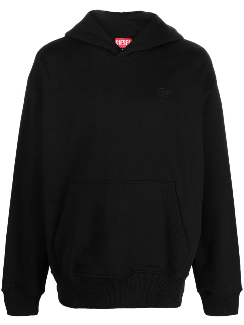 Black Regular Logo Hoodie 1