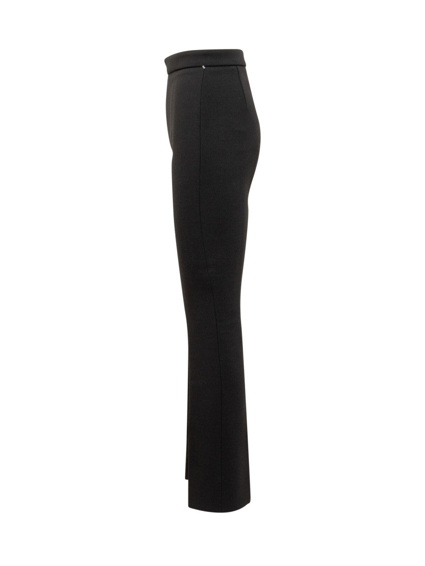 Black Tailored Flat Pant 3