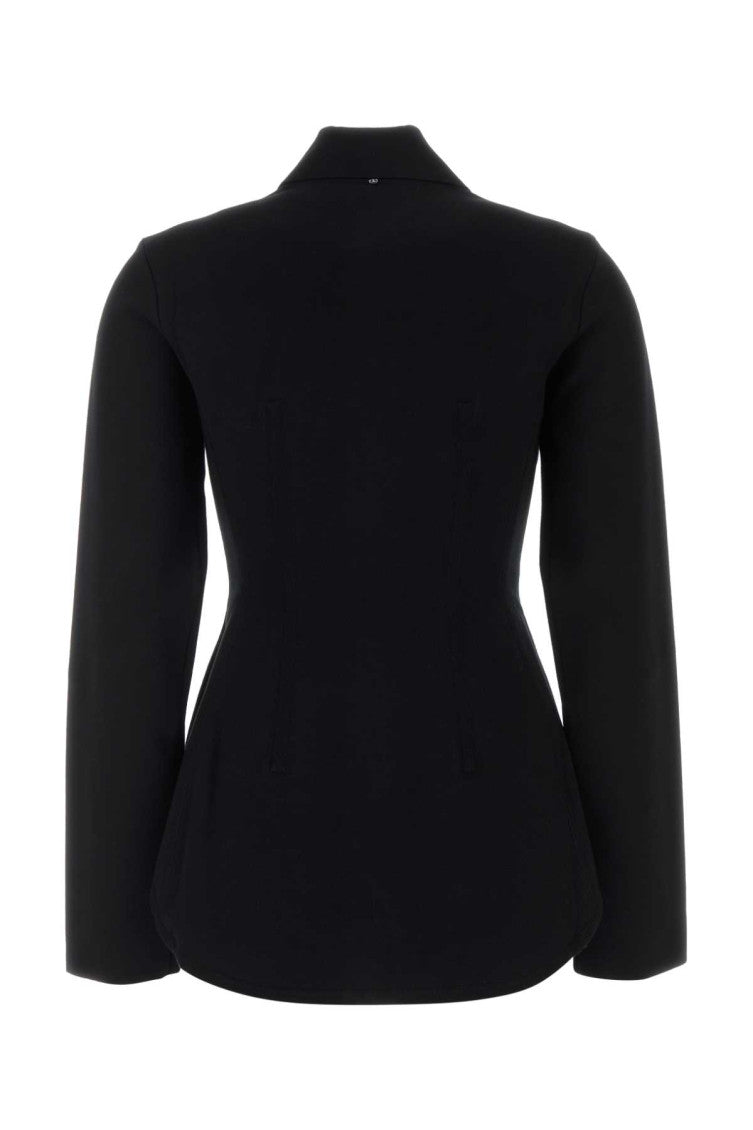 Black Solid Viscose Shirt 2