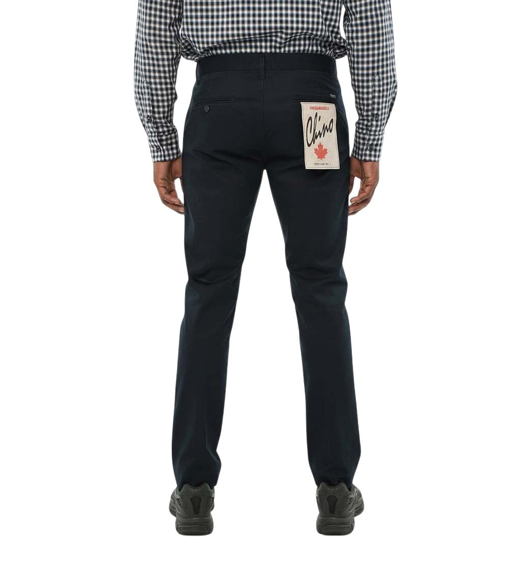 Blue Slim Chino Pants 2
