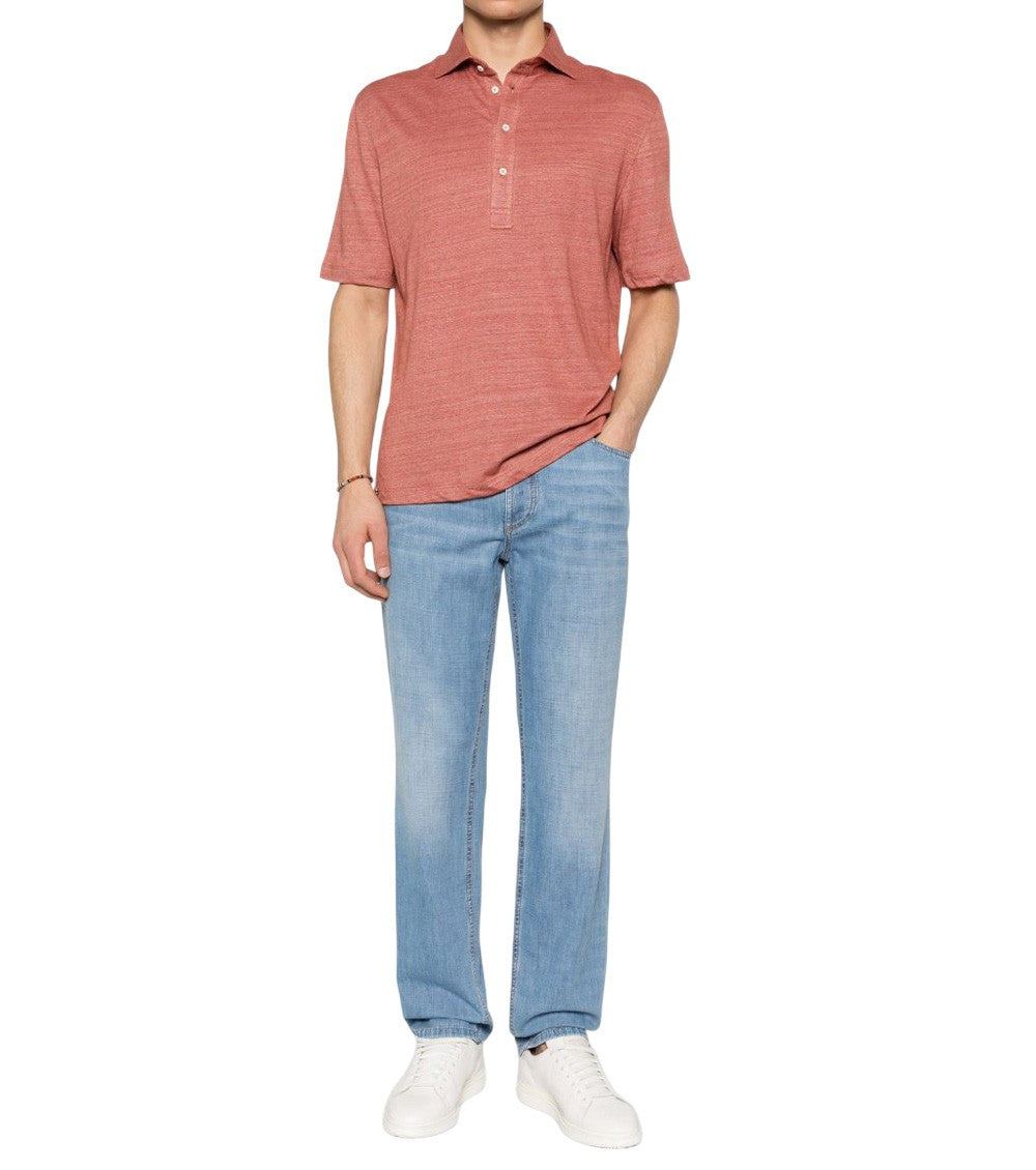 Red Shirt Collar Polo 1