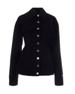 Black Arena Shirt Collar Jacket 1