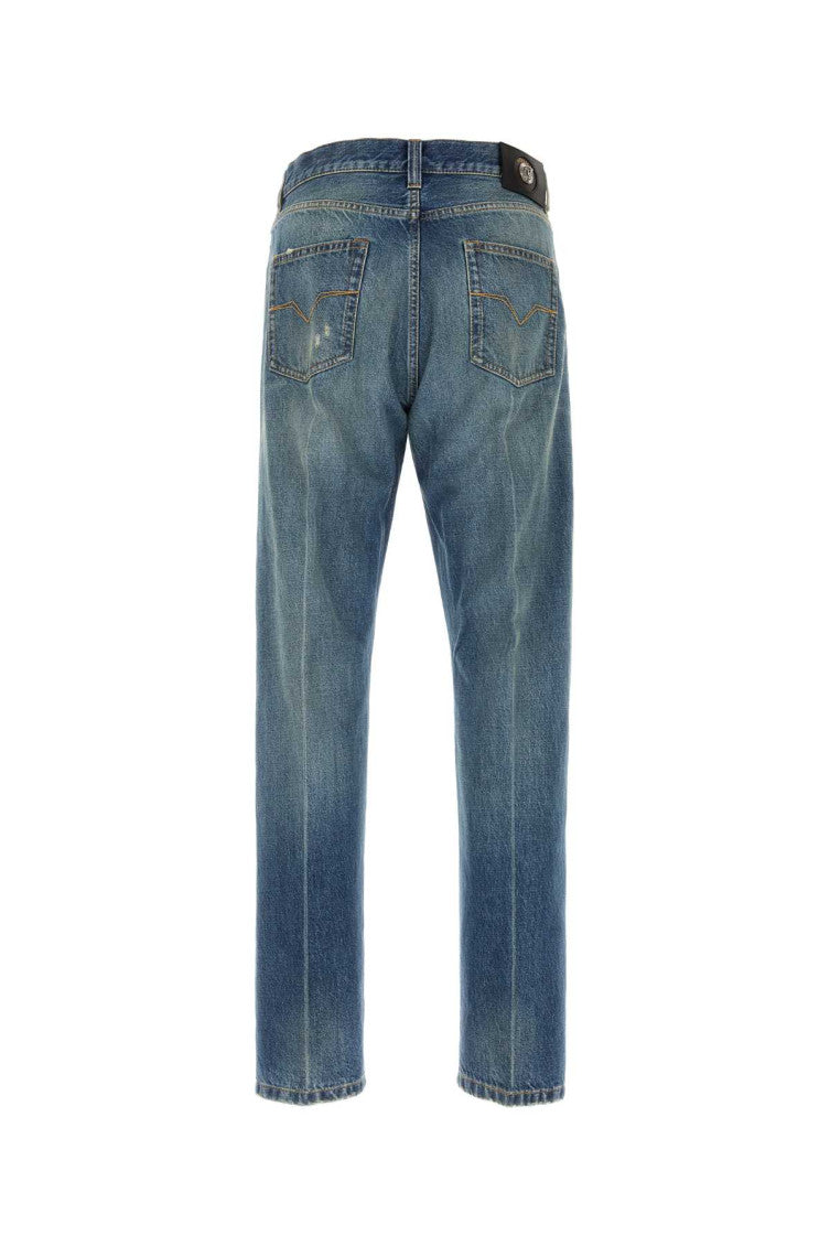 Blue Mid Rise Jeans 2
