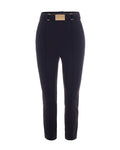 Black Slim Flat Front Pants 1