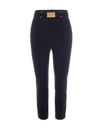 Black Slim Flat Front Pants 1