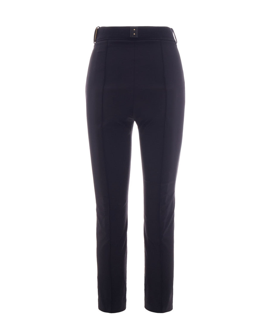 Black Slim Flat Front Pants 2