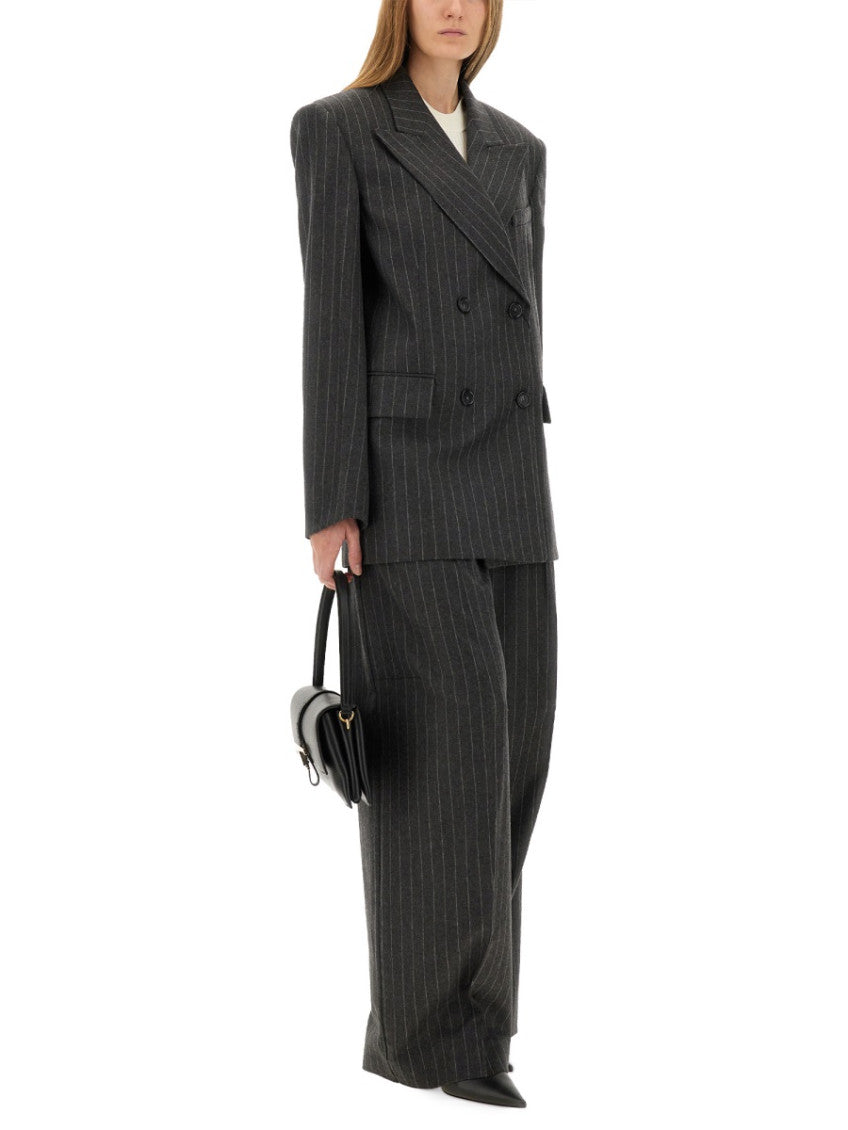 Black Loose Stripes Pants 2
