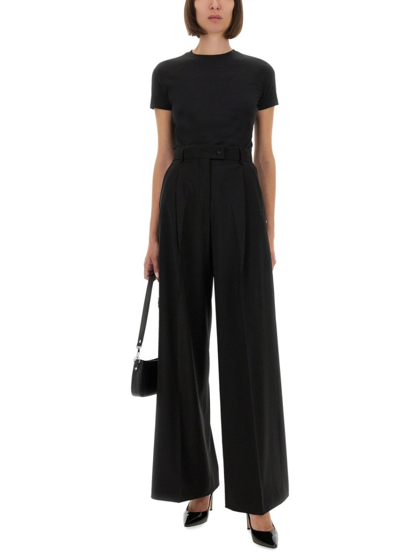 Black Tailored Pleated Pants 2