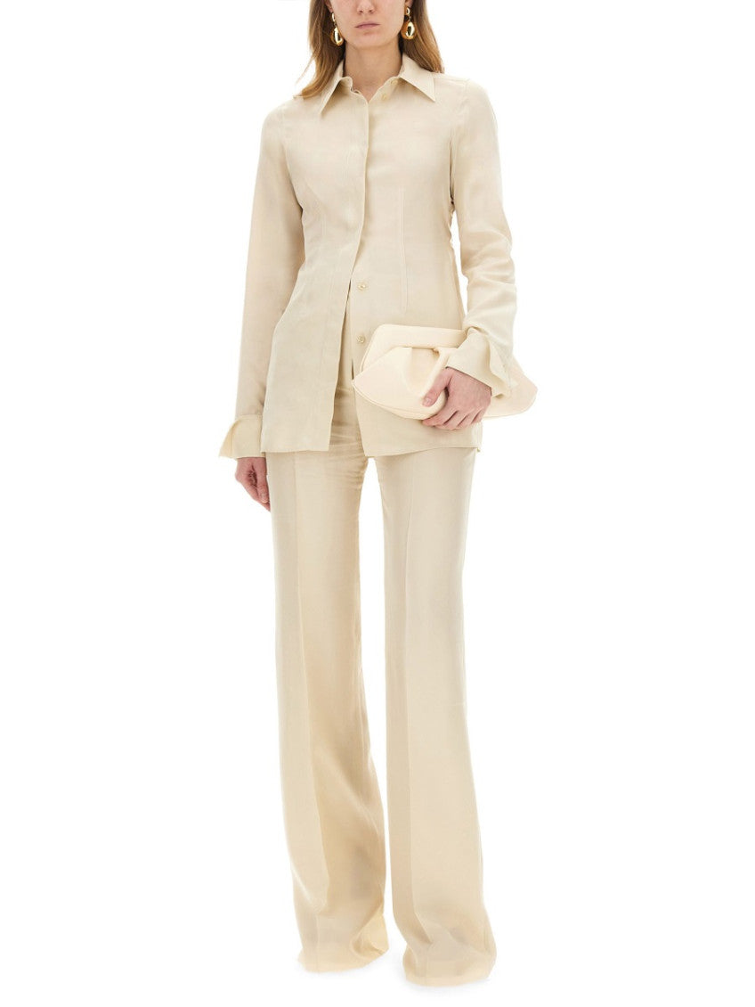 Beige Flared Pants 2