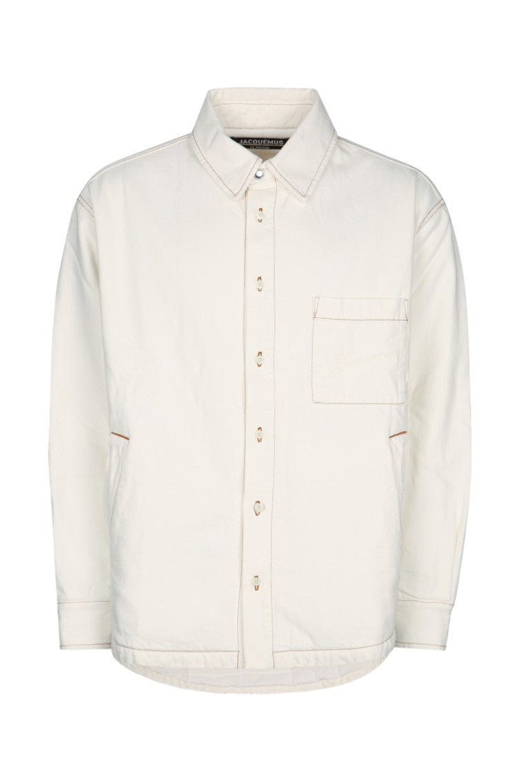 Off White Relaxed Overshirt 1