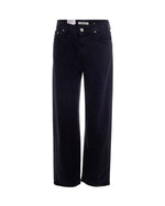 Black Tapered Mid Rise Jeans 1