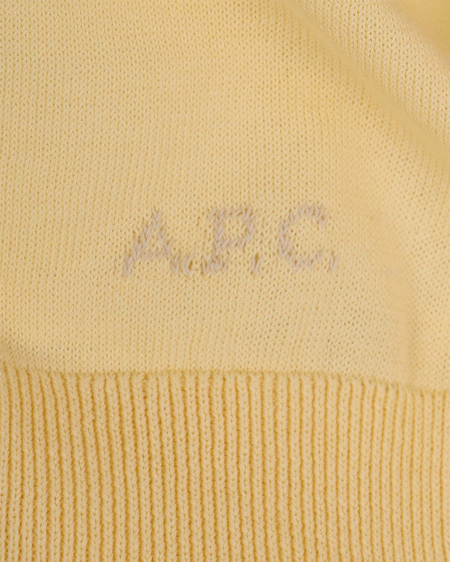Yellow Solid V Neck Cardigan 3