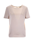 Natural Solid Round Neck T-Shirt 1