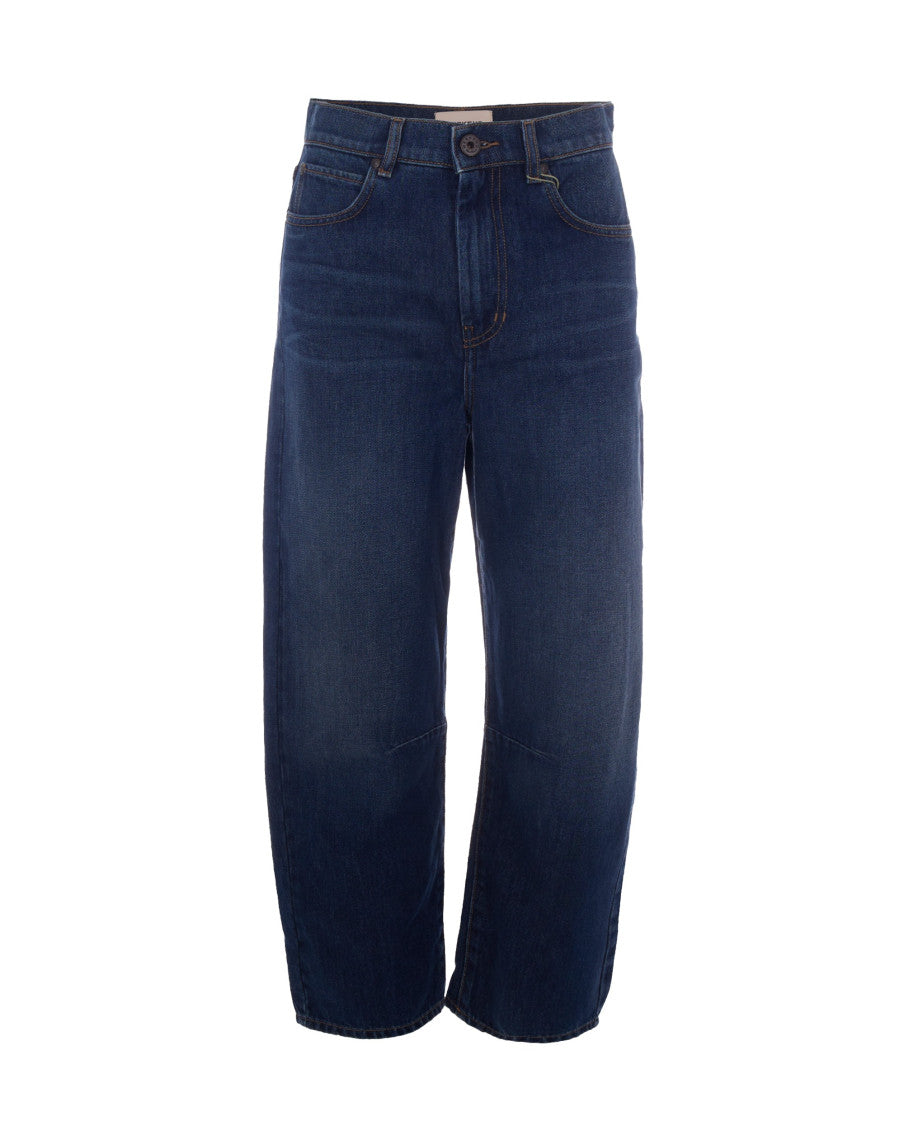 Dark Blue Regular High Rise Jeans 1
