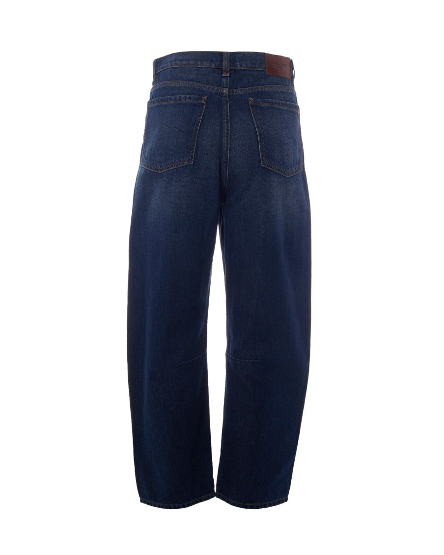 Dark Blue Regular High Rise Jeans 2