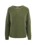Green Knitted Crew Neck Sweater 1