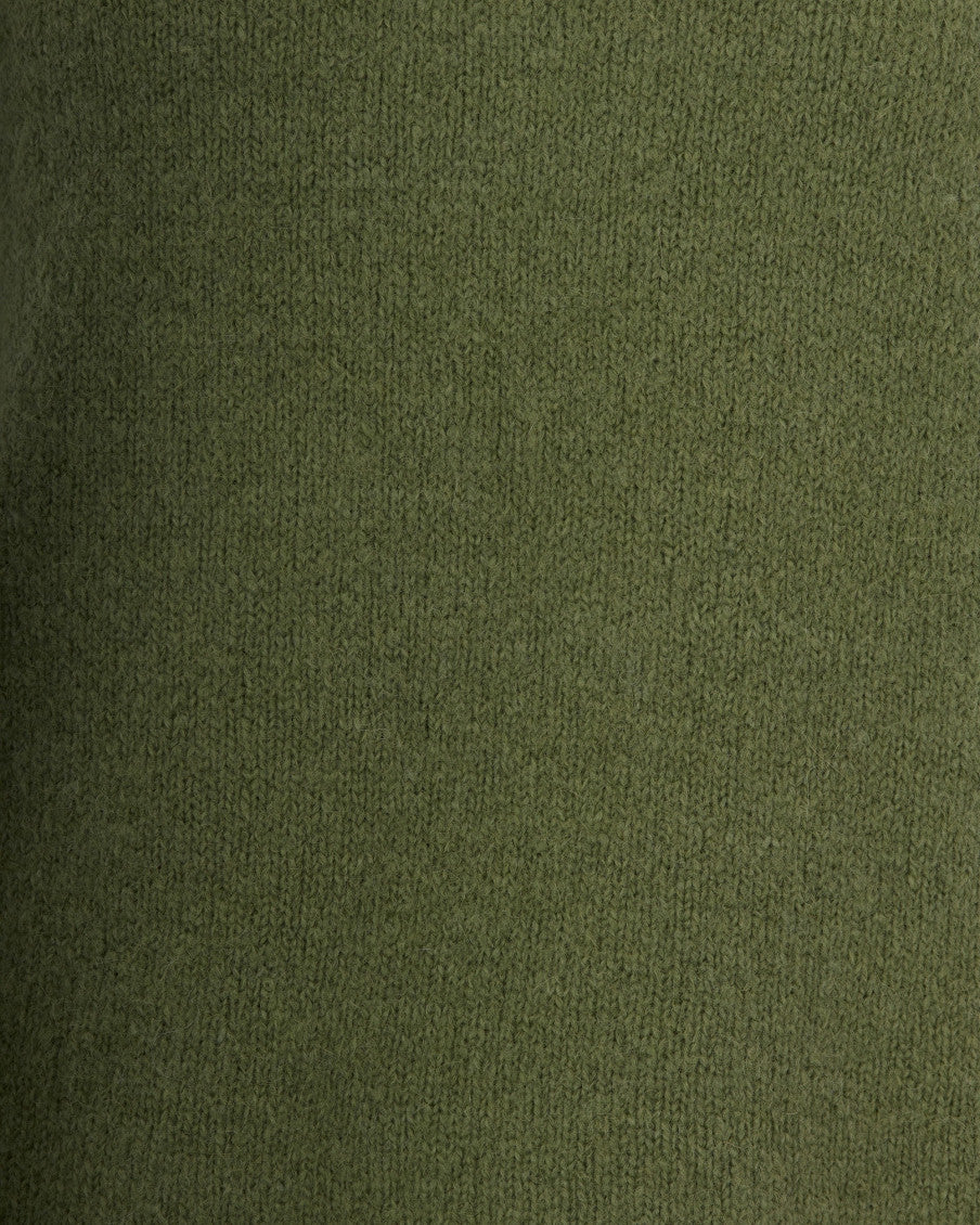 Green Knitted Crew Neck Sweater 3