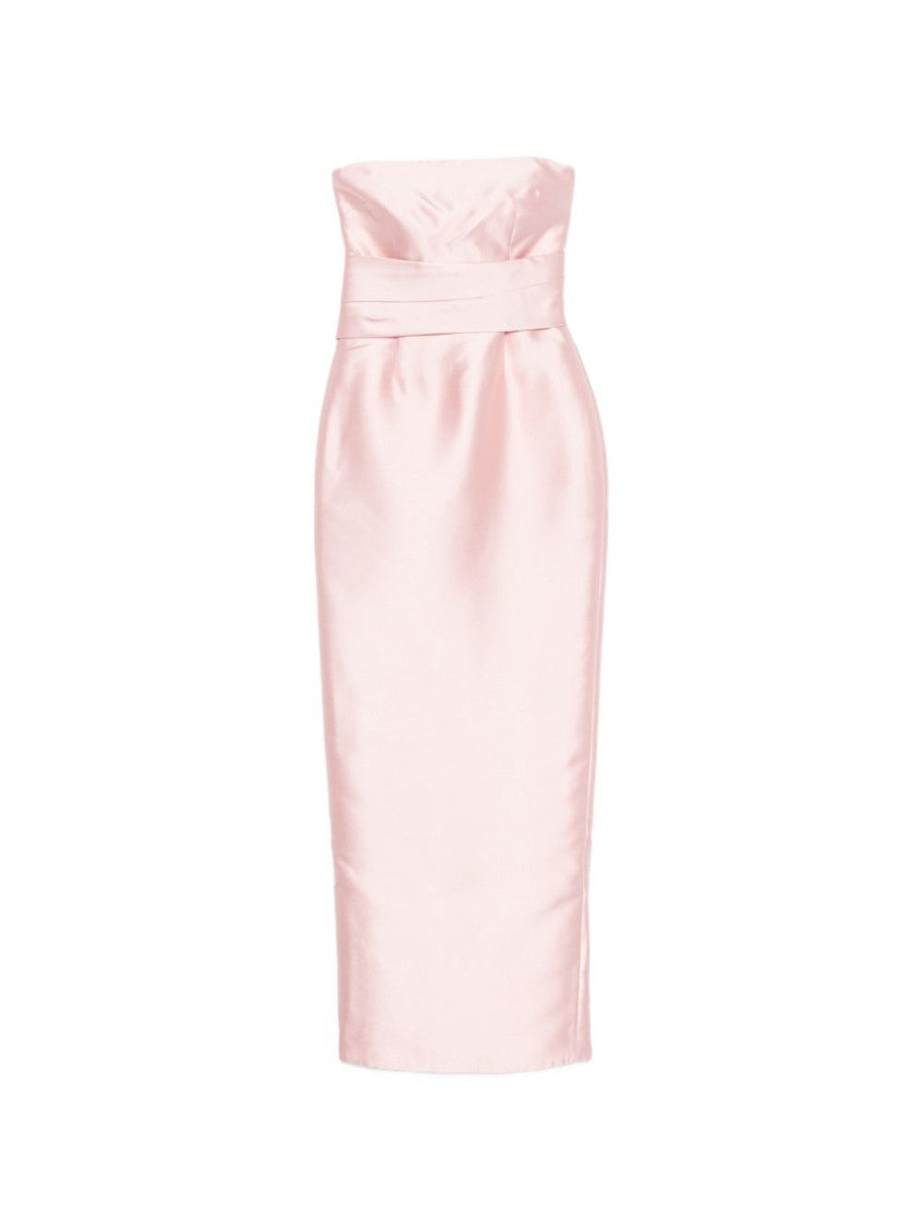 Pink Strapless Maxi Dress 1