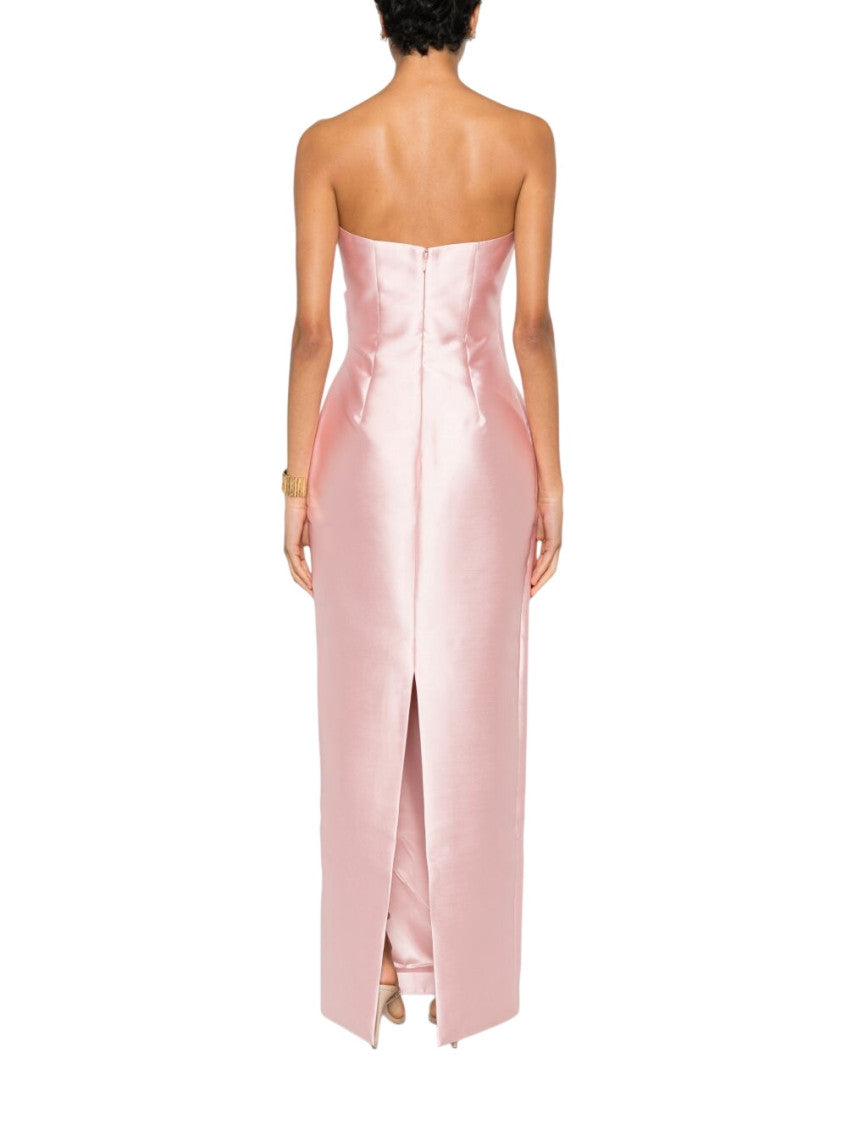 Pink Strapless Maxi Dress 2