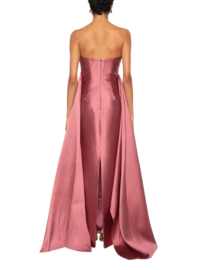 Pink Strapless Maxi Dress 3