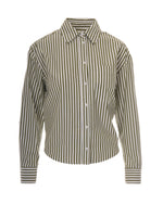 Green Regular Stripes Shirt 1