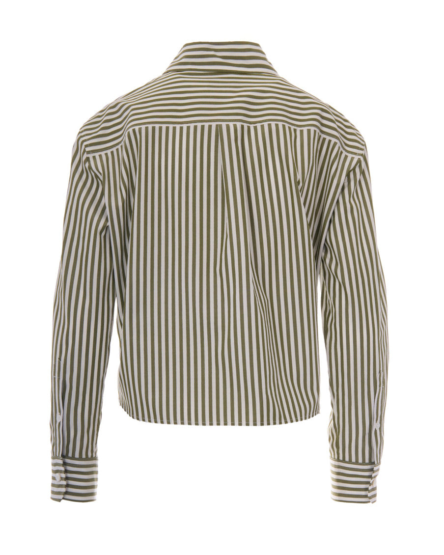 Green Regular Stripes Shirt 2