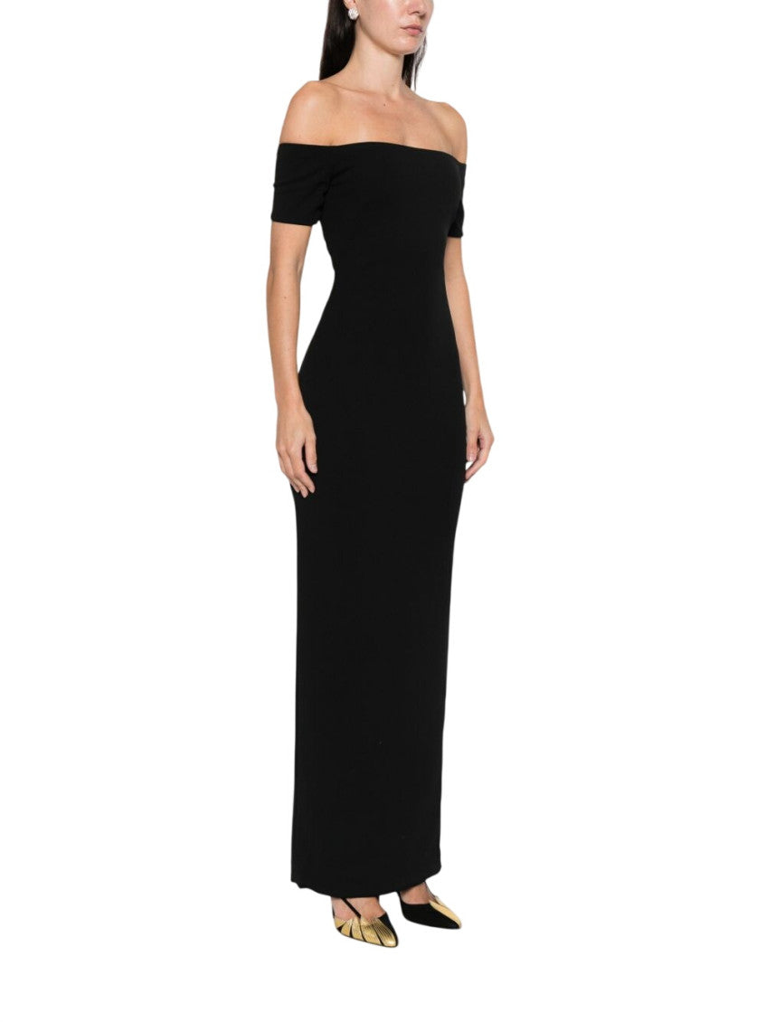 Black Off-Shoulder Maxi Dress 3