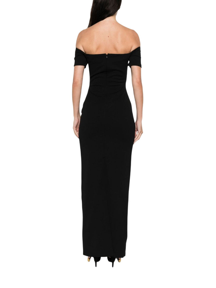 Black Off-Shoulder Maxi Dress 4
