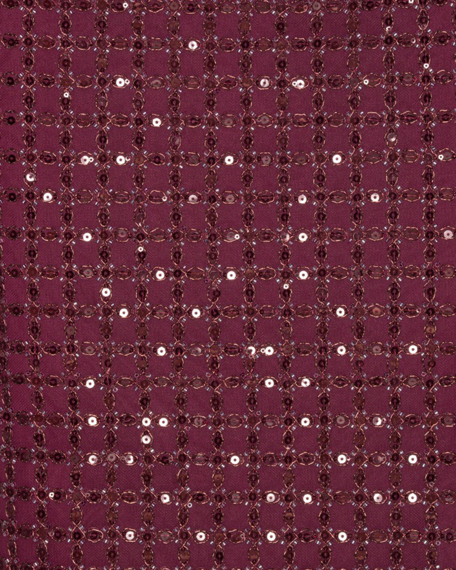 Maroon Embellished Halter Neck Maxi Dress 4