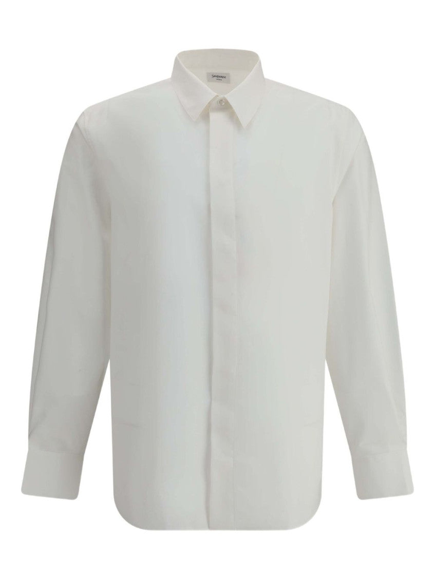 White Regular Solid Shirt 1