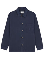 Navy Blue Logo Overshirt 1