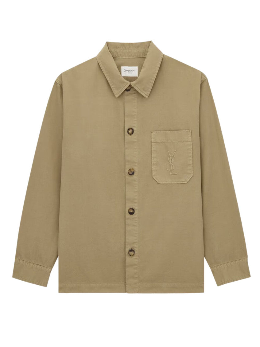 Beige Regular Overshirt 1
