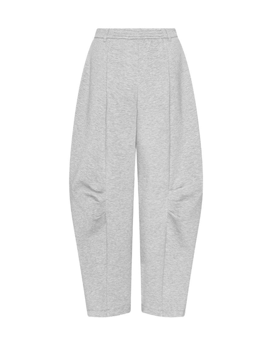 Grey Relaxed Flat Front Pants 2