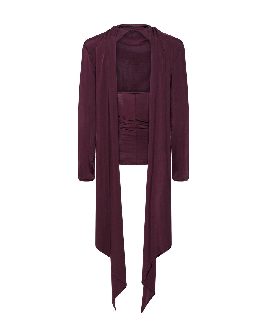 Maroon Mock Collar Top 3