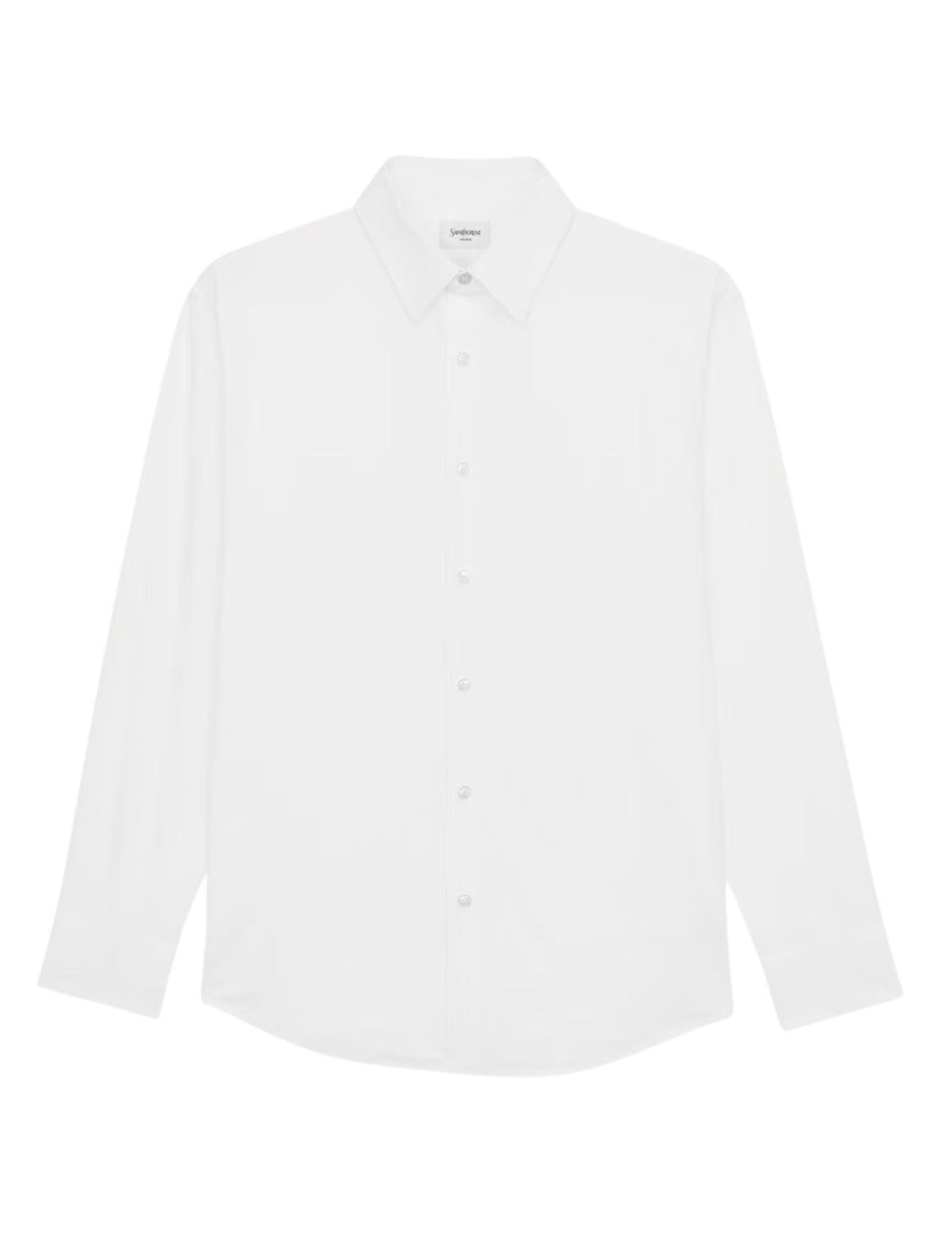 White Regular Solid Shirt 1