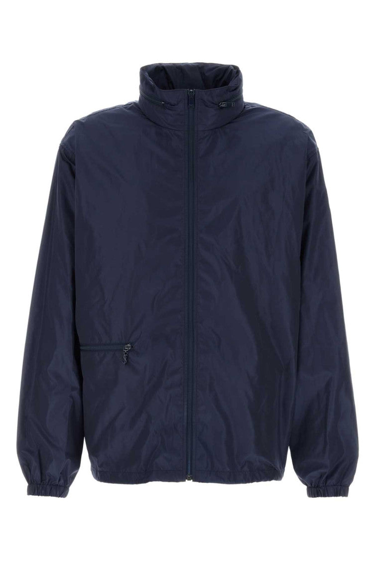 Navy Blue Solid Jacket 1
