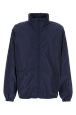 Navy Blue Solid Jacket 1